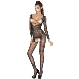 PASSION - WOMAN BS031 BODYSTOCKING BLACK ONE SIZE